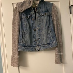 Free People Denim and hoodie jacket